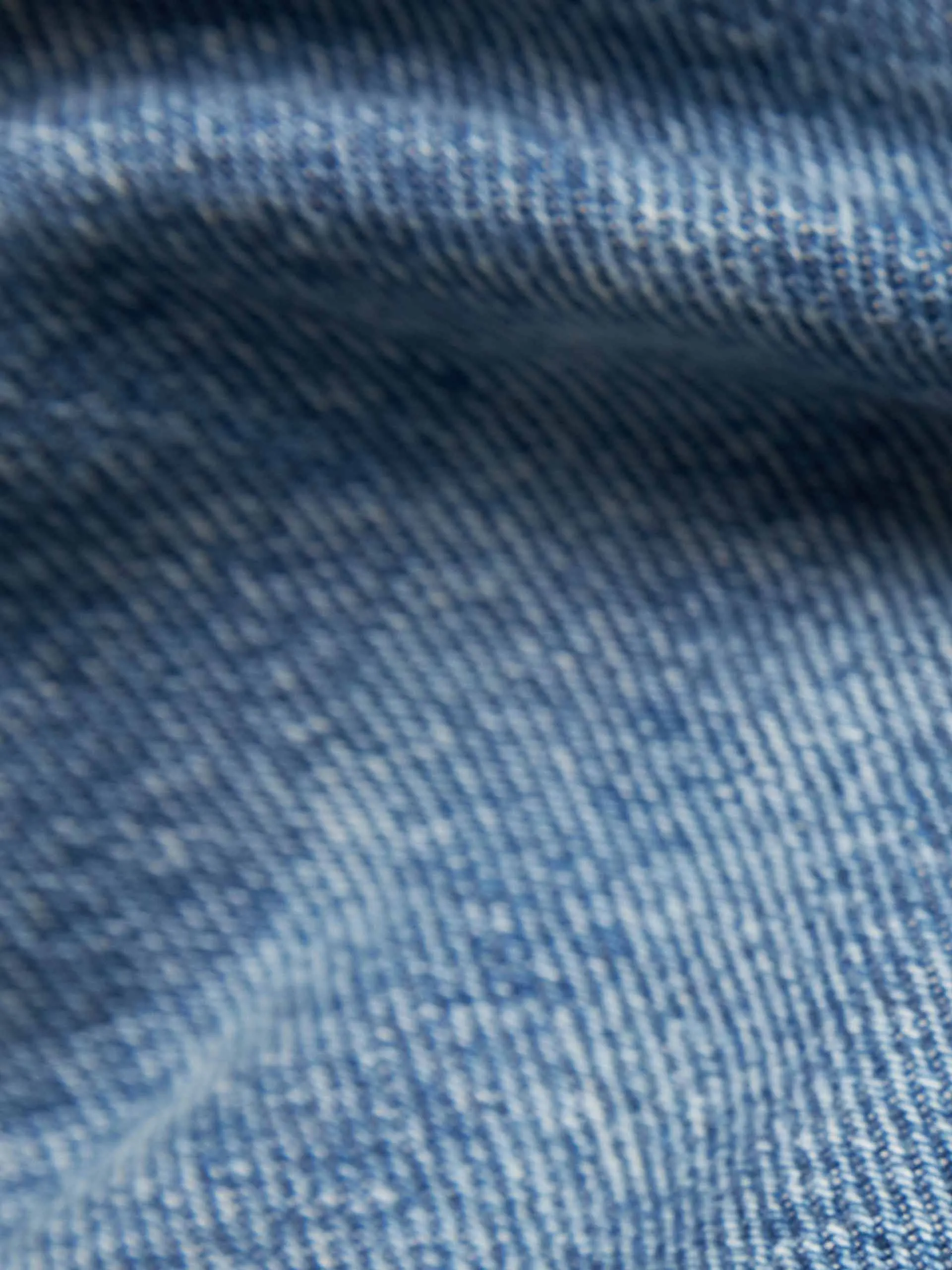 Contrast Waist Straight Jeans