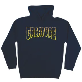 Creature - Logo Outline Mens Hoodie Navy