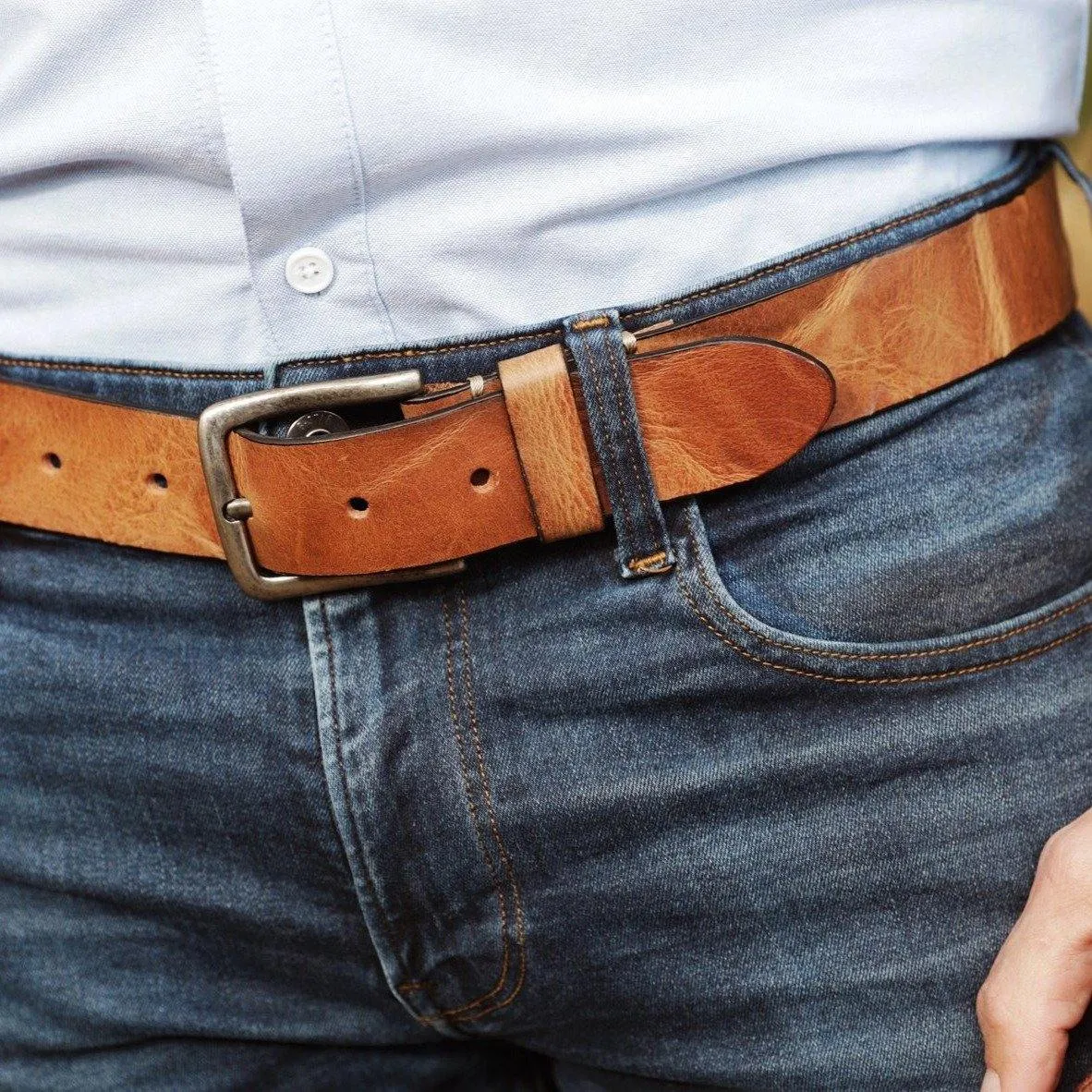 Dani | Classic Rugged Leather Belt