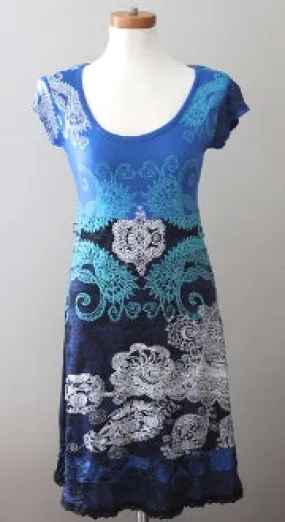 Dark Winter Modern Print Dress