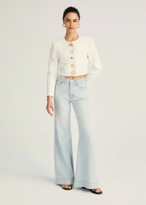 Derek Lam 10 Crosby - Coralie High Rise Wide Leg in Cooper Light
