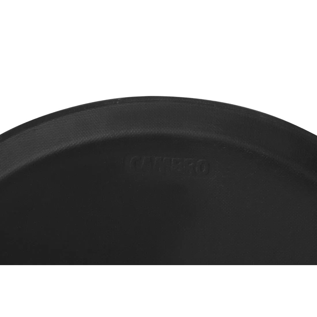DM781 Cambro Camtread Fibreglass Round Non-Slip Tray Black 355mm
