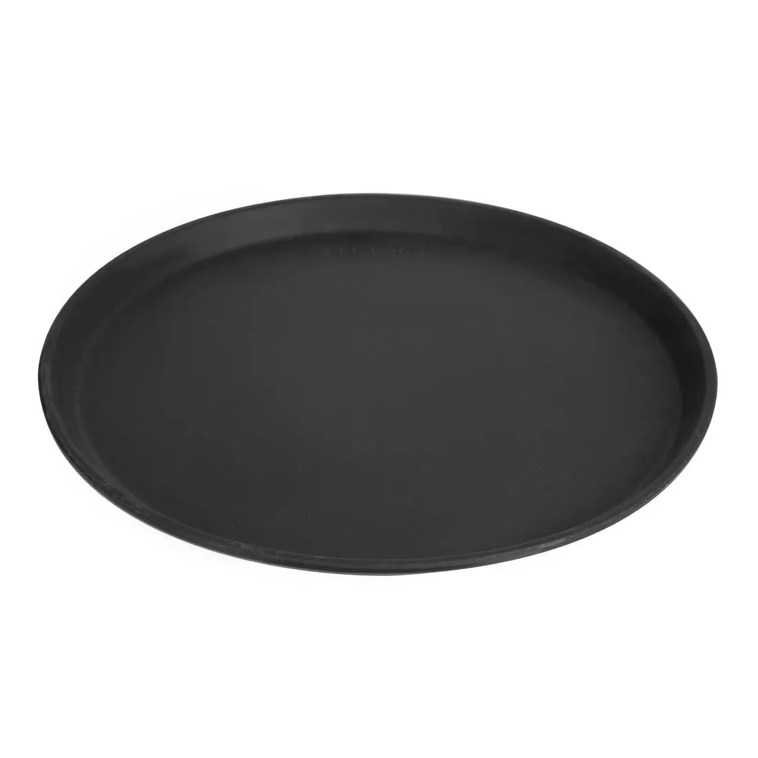 DM781 Cambro Camtread Fibreglass Round Non-Slip Tray Black 355mm