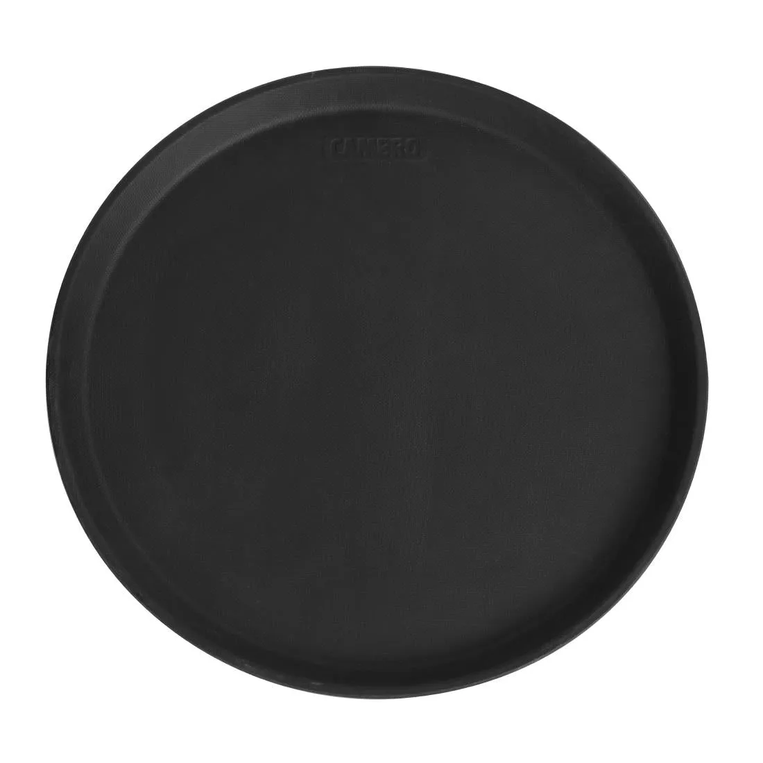 DM781 Cambro Camtread Fibreglass Round Non-Slip Tray Black 355mm