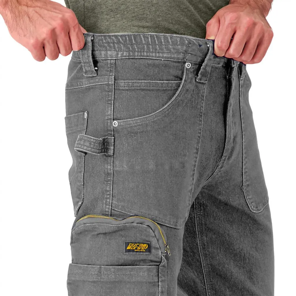 DuraDrive Men's FREEDOM Denim Grey Jeans Work Pants