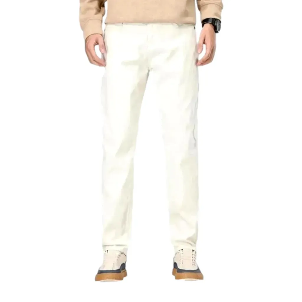 Elastic fit men's jeans
