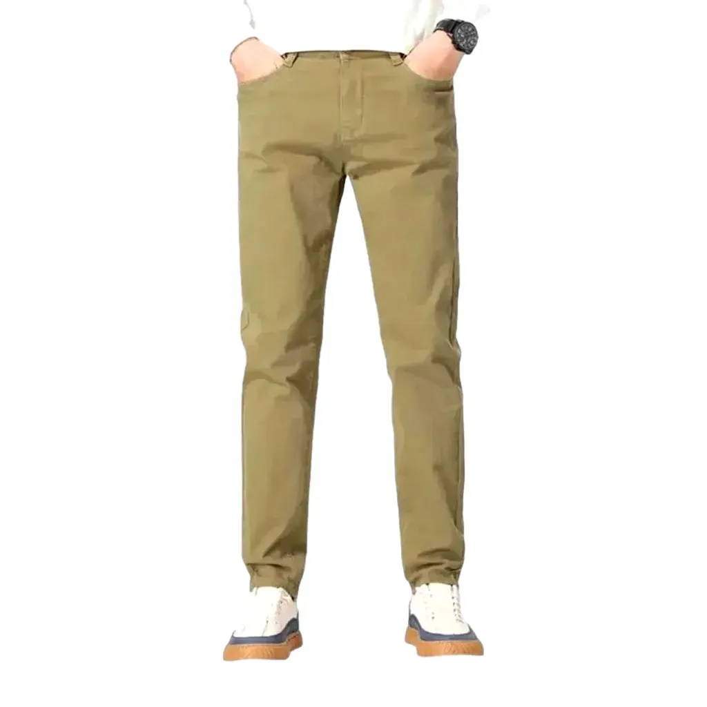 Elastic fit men's jeans