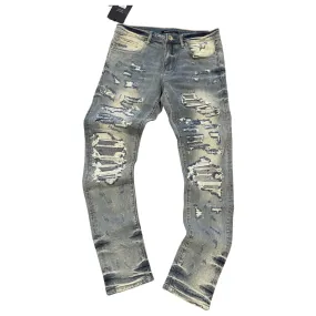 Embellish Jeans WORREL RIP & REPAIR - Men’s -  BLUE