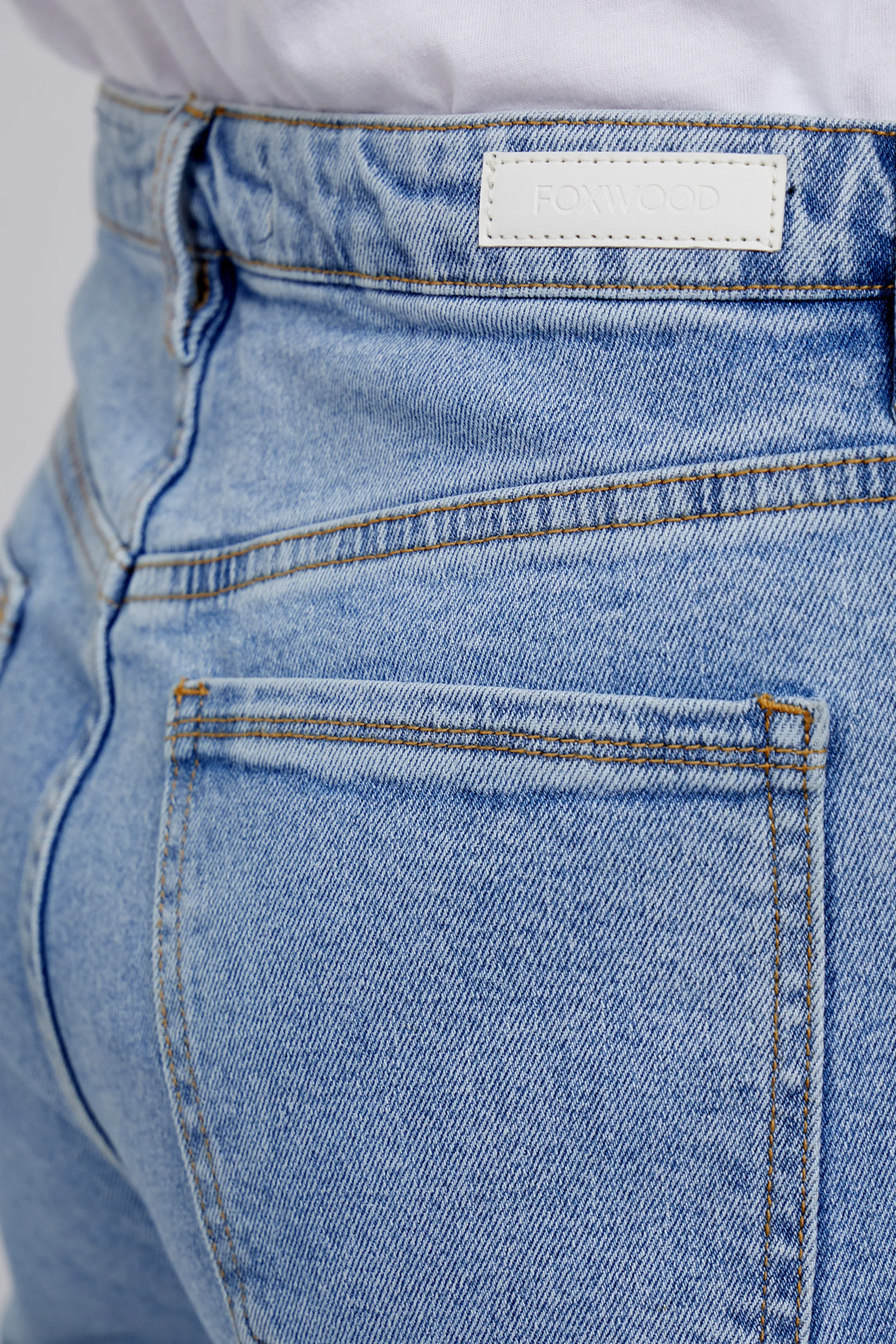 ENMORE WIDE LEG JEAN- Light Blue