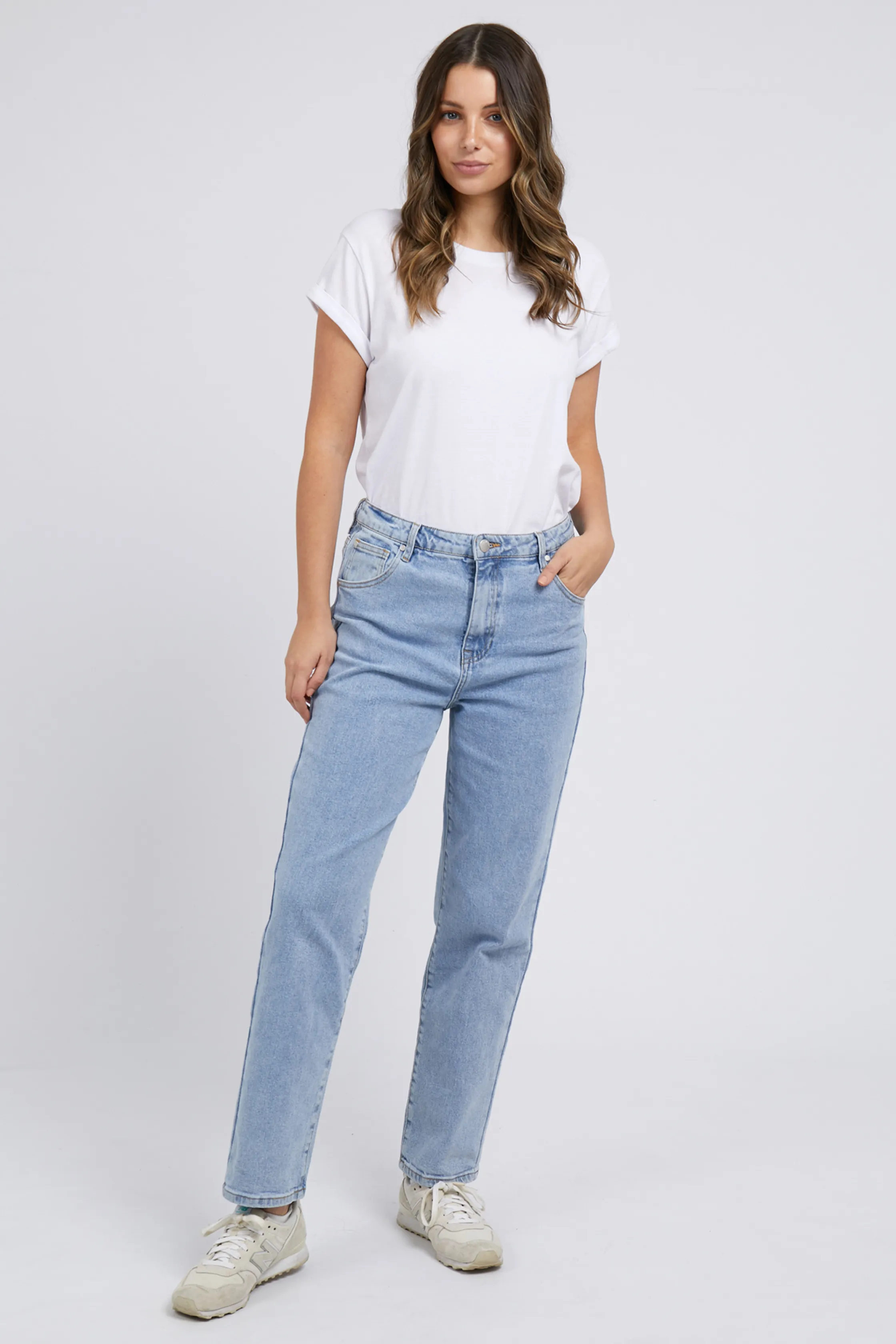 ENMORE WIDE LEG JEAN- Light Blue