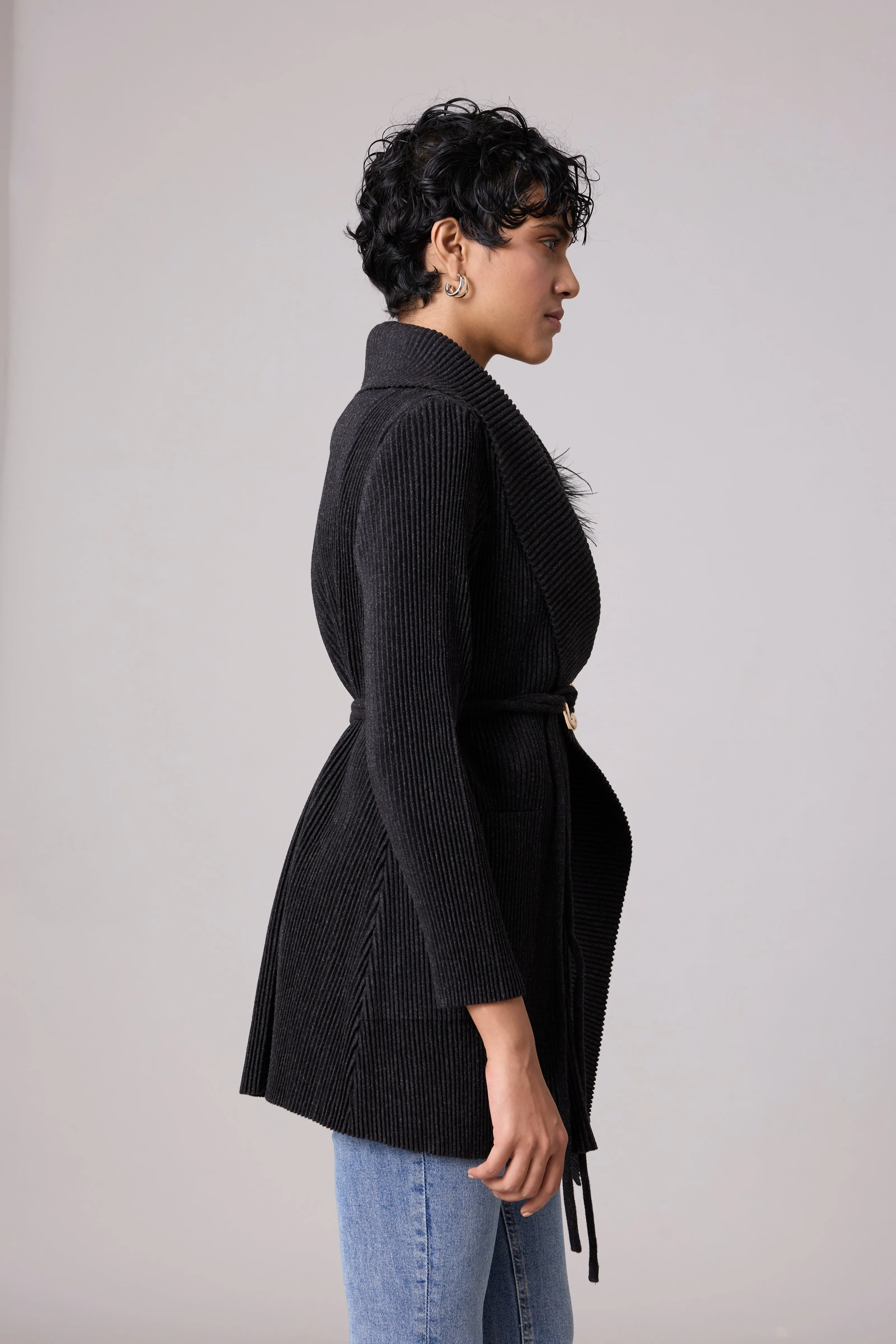 Ezra Overlay - Charcoal Black