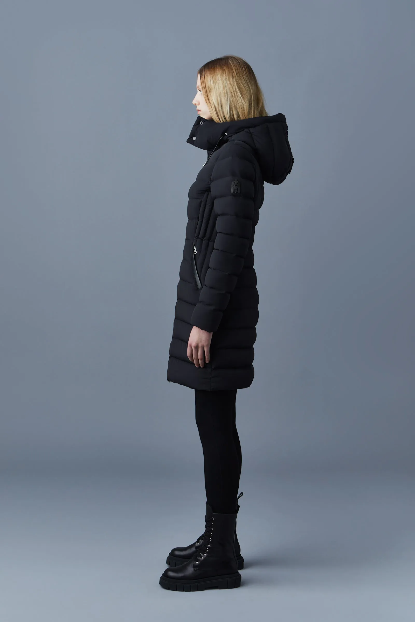 FARREN Agile-360 down coat with removable hood Black