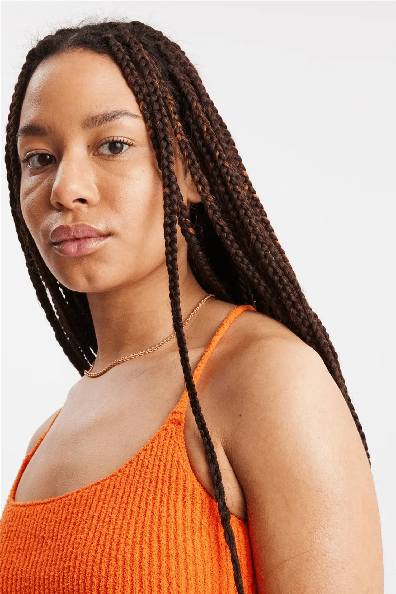 Fatima Knit Dress Orange