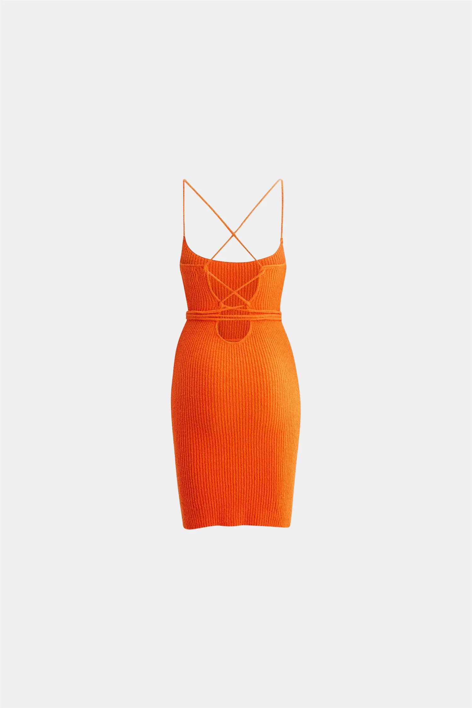 Fatima Knit Dress Orange