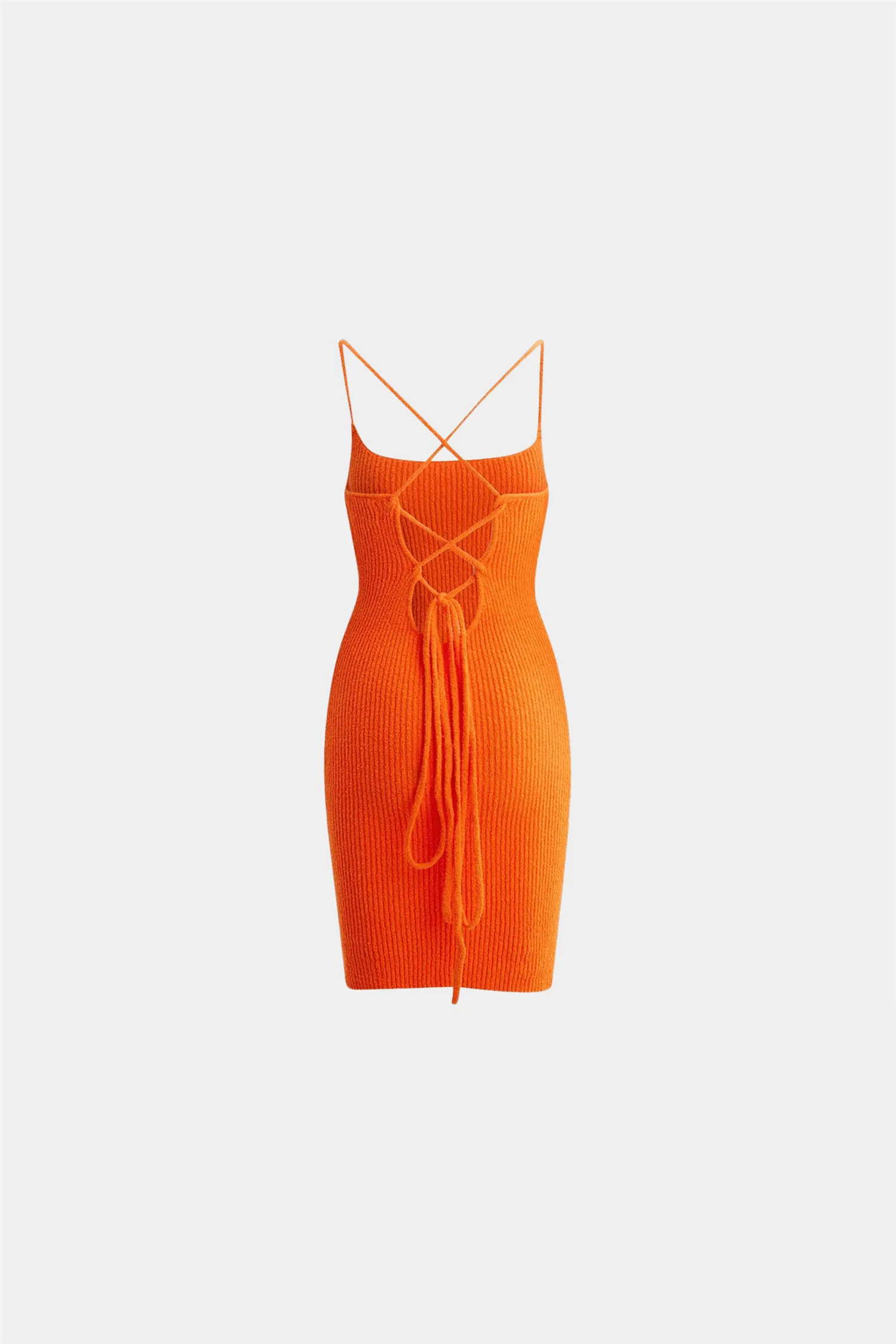 Fatima Knit Dress Orange