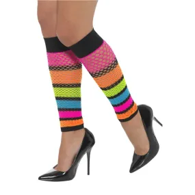Fishnet legwarmers Neon