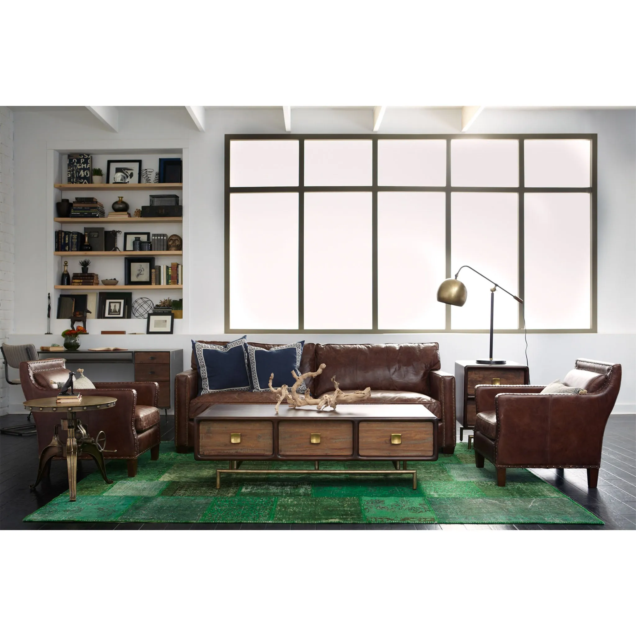 Four Hands Larkin Sofa - Cigar
