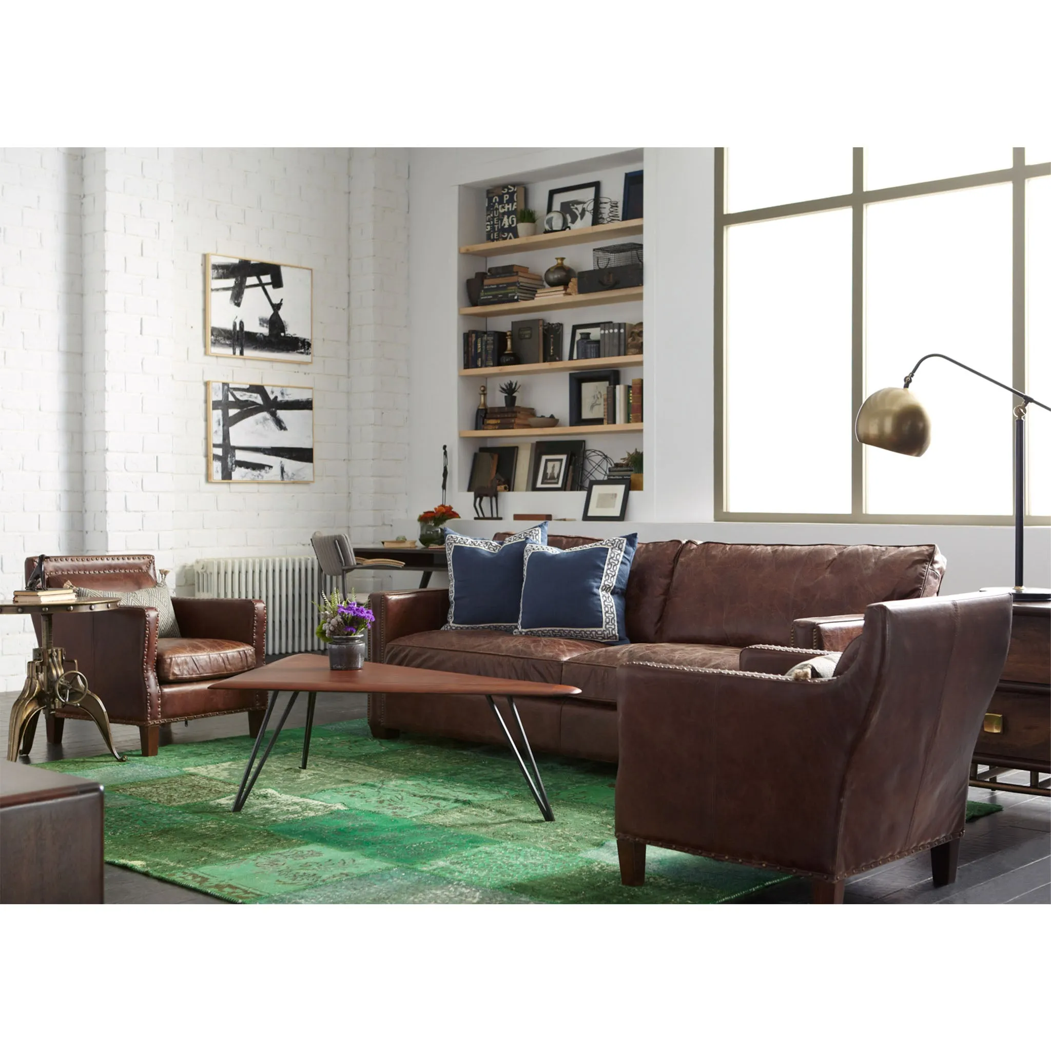 Four Hands Larkin Sofa - Cigar
