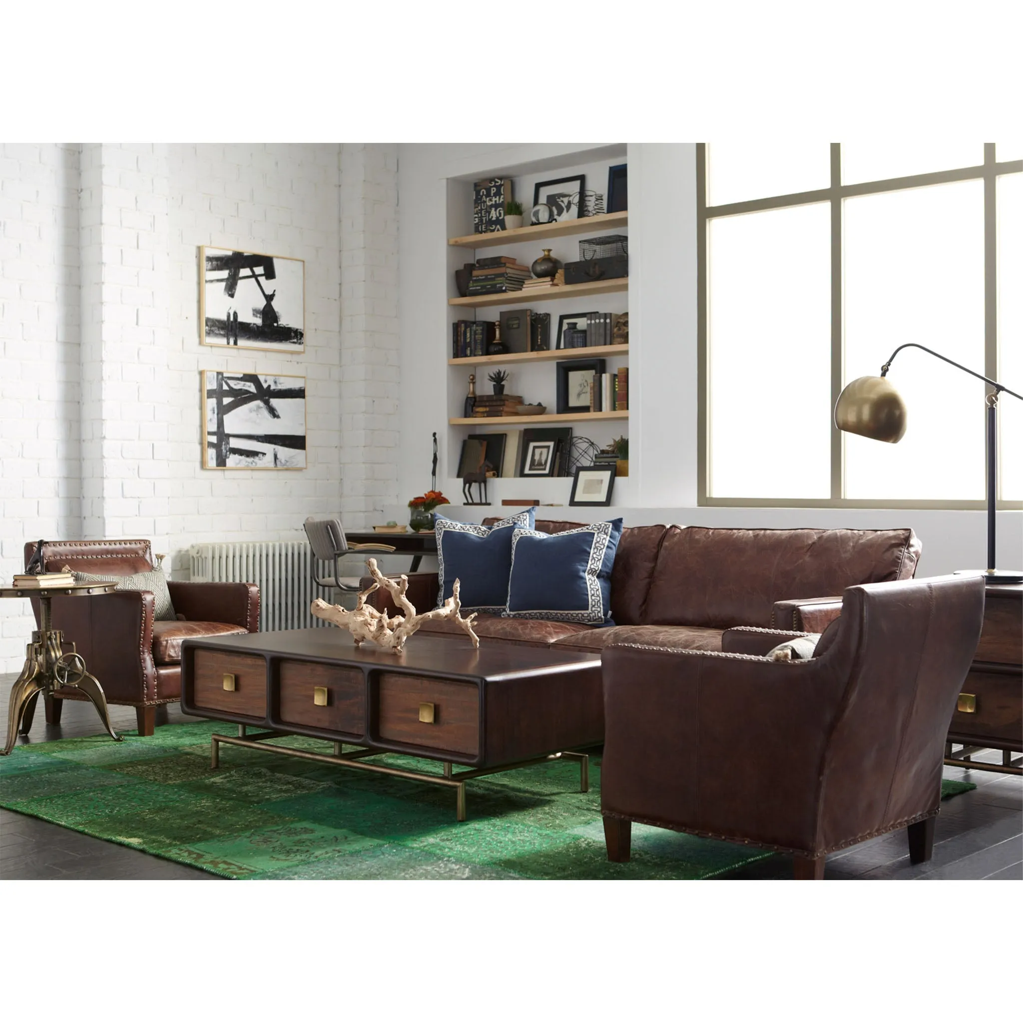 Four Hands Larkin Sofa - Cigar