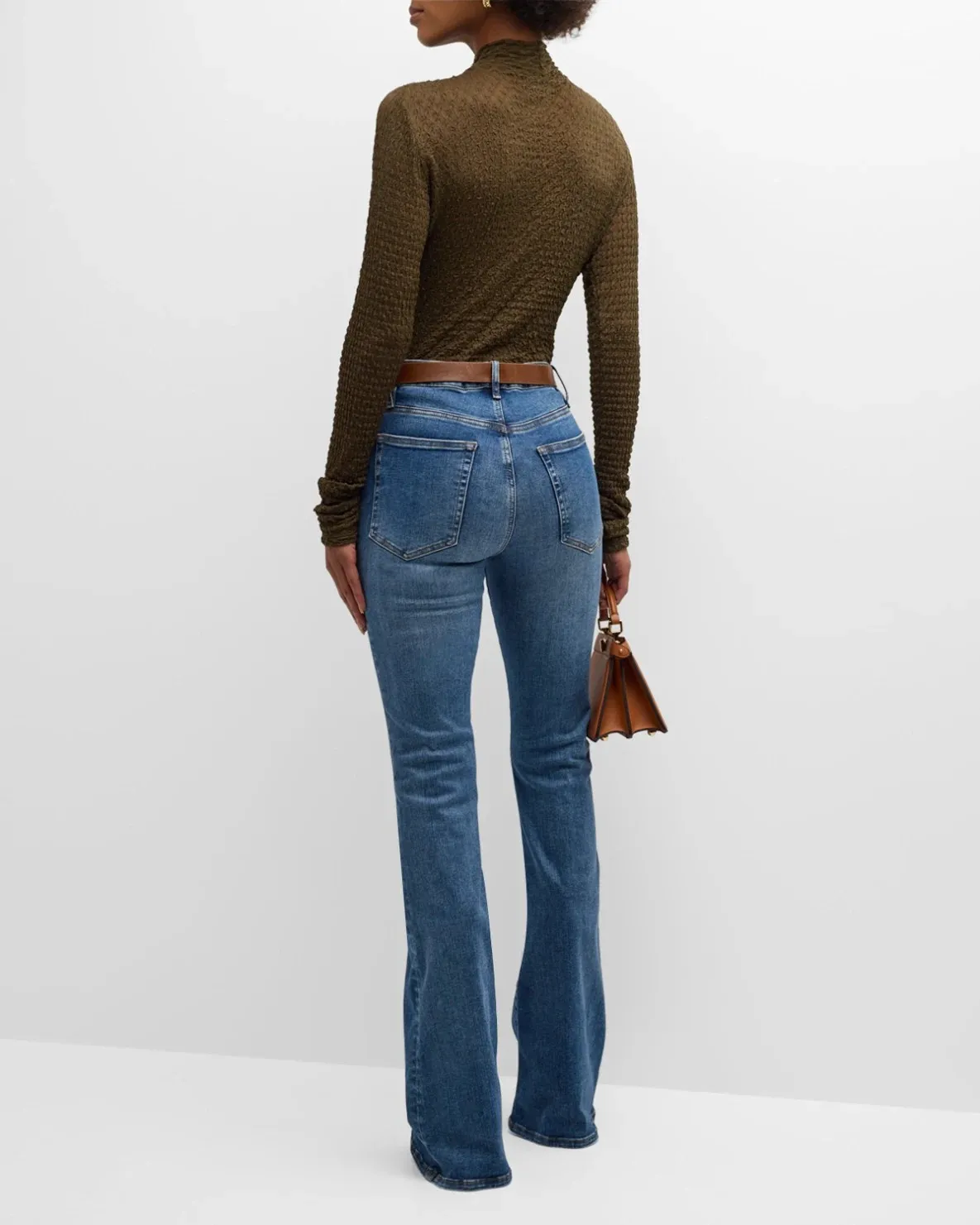 Frame Le High Flare Jeans mermaid