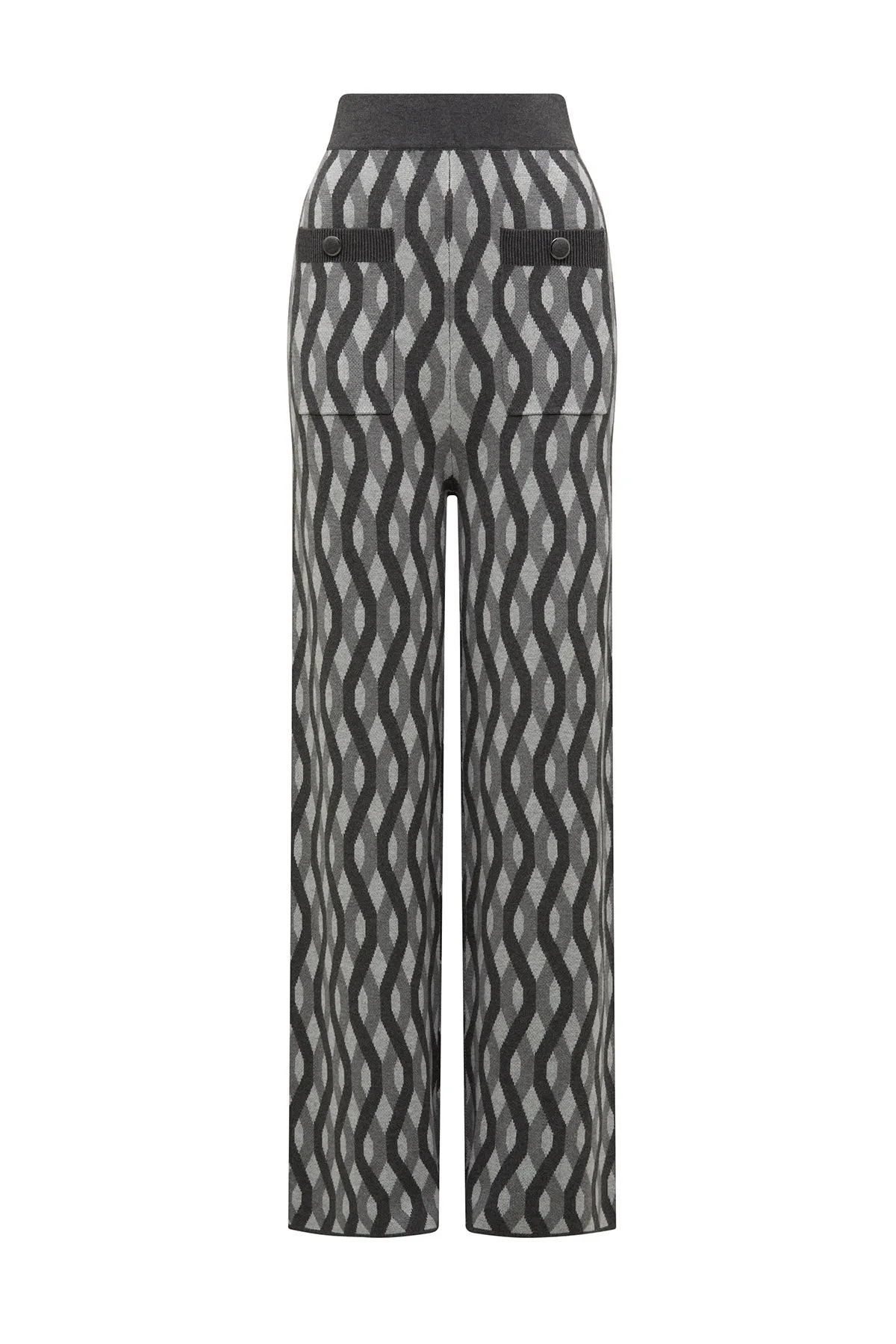 Franklin Jacquard Pant - Charcoal