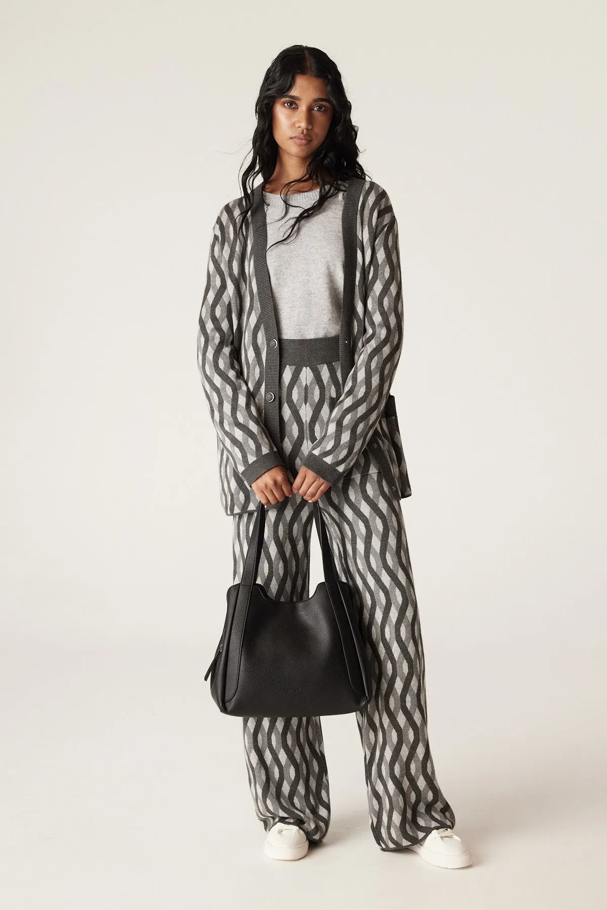 Franklin Jacquard Pant - Charcoal