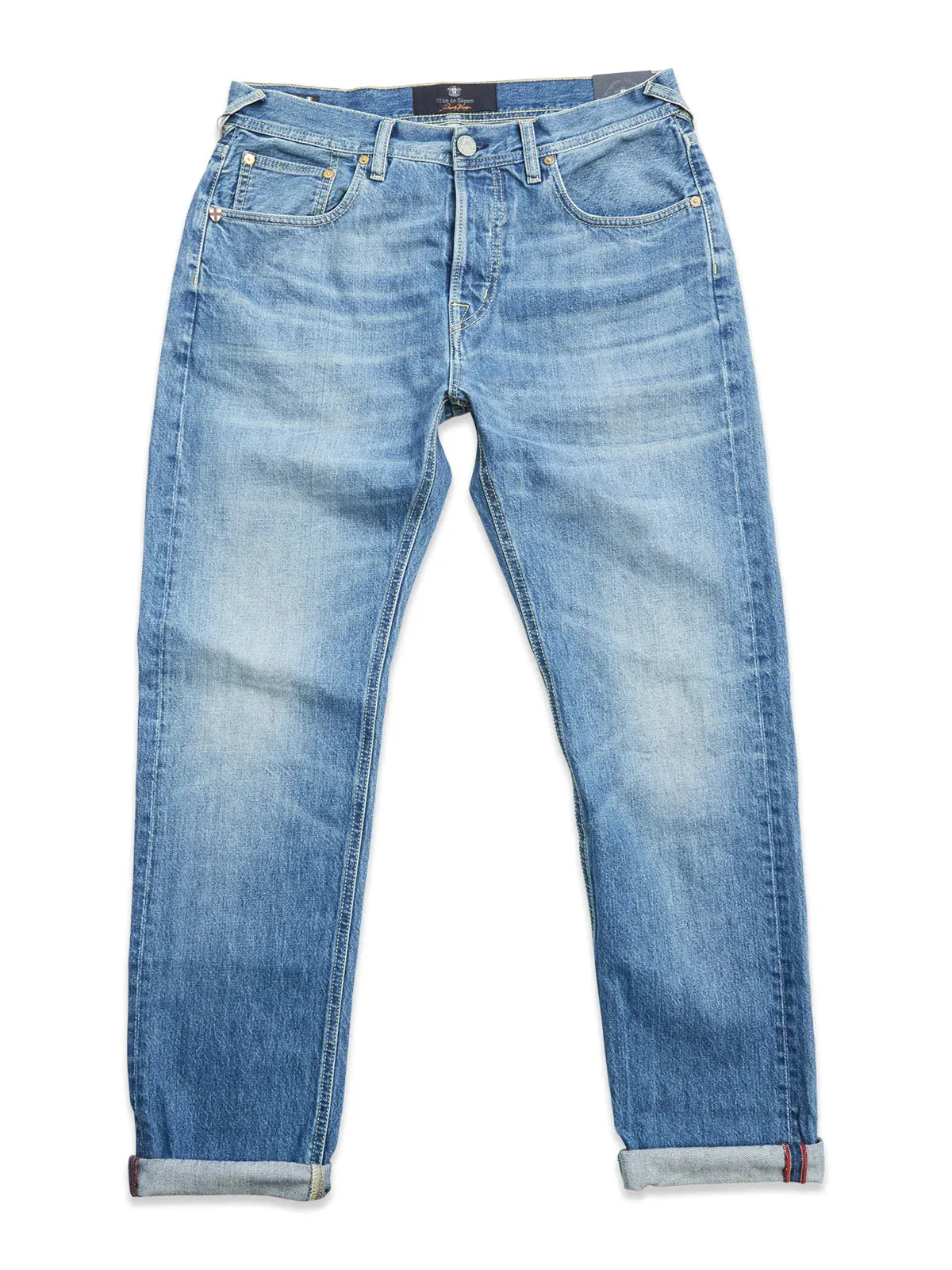 Gastone Five Used Jeans - Blue de Gênes