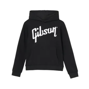 Gibson Kid's Logo Pullover Hoodie - Black Large
