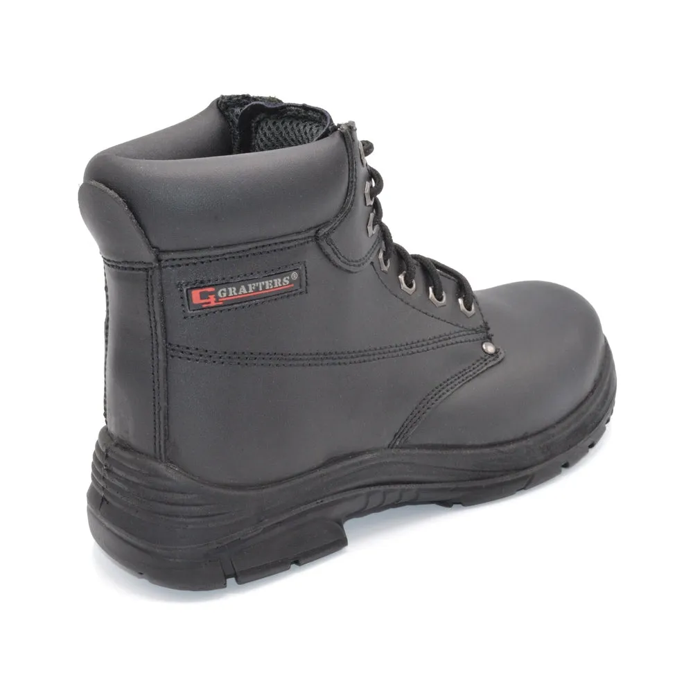 Grafters M9503A Work Boot With Steel Toe Cap - 4E Fitting