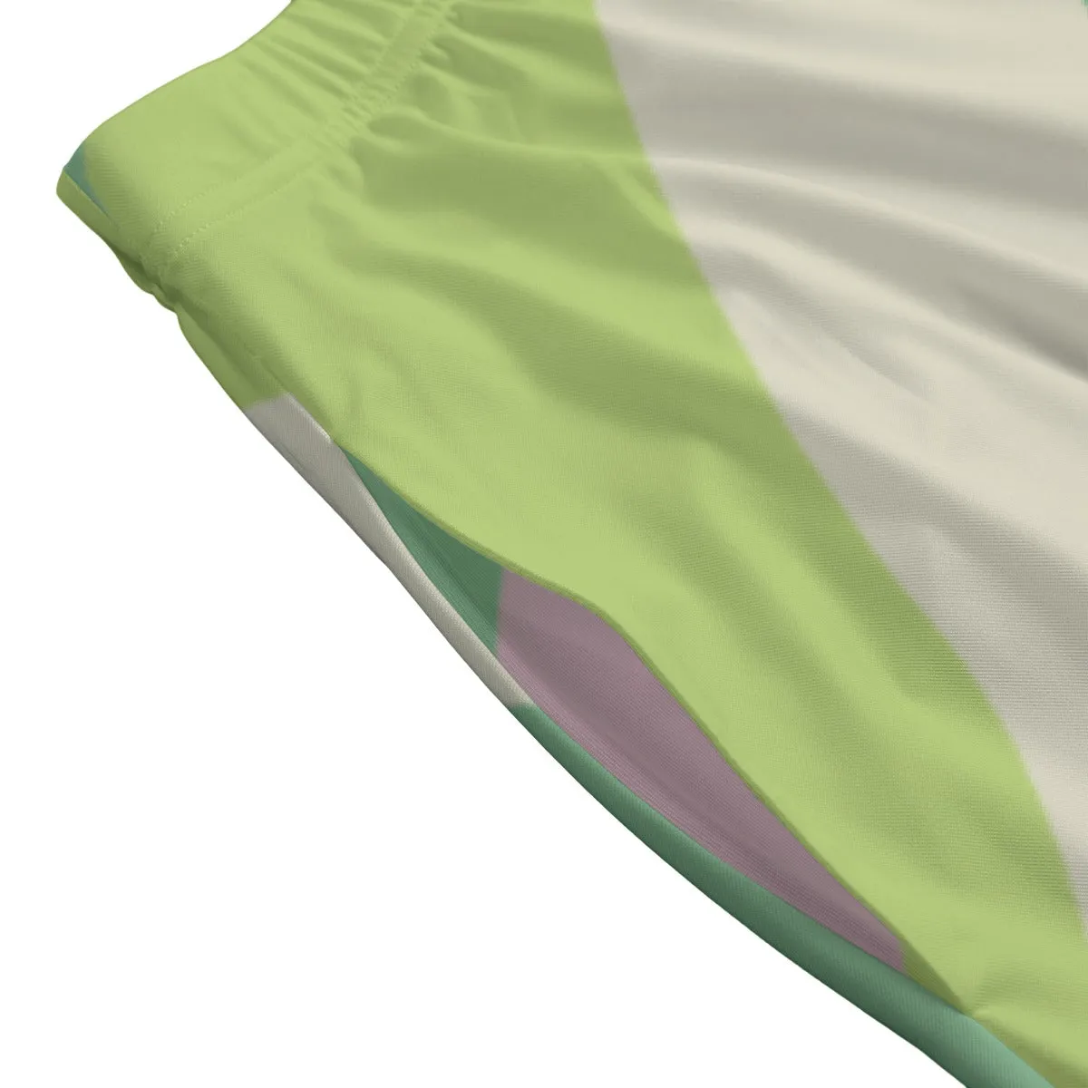 Green & Pink | Long Maxi Skirt With Pockets