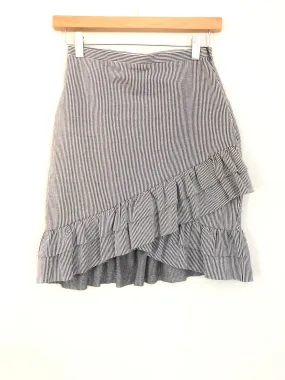 H&M Striped Ruffle Skirt- Size 4
