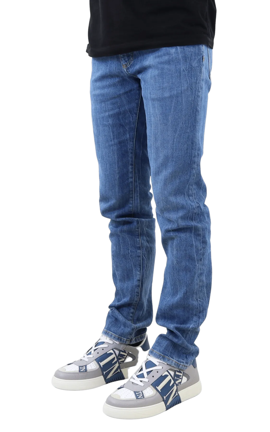 Heren Denim Patchwork
