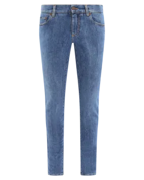 Heren Denim Patchwork