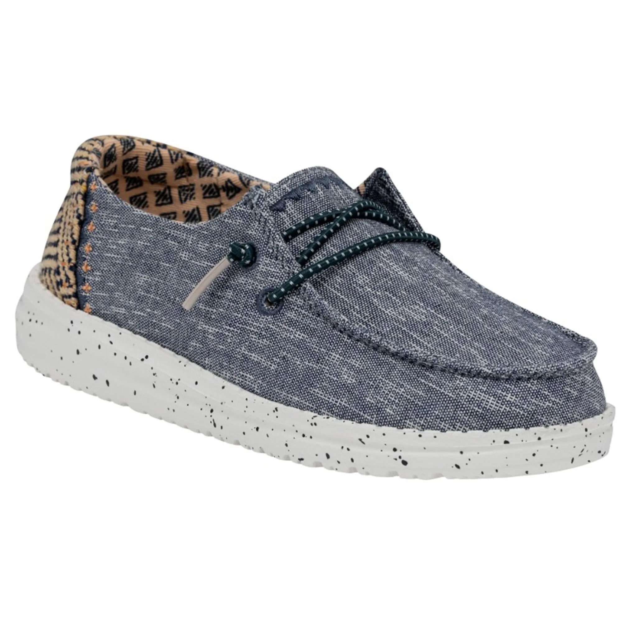 Hey Dude Youth Wendy Chambray Woven Lapis Blue