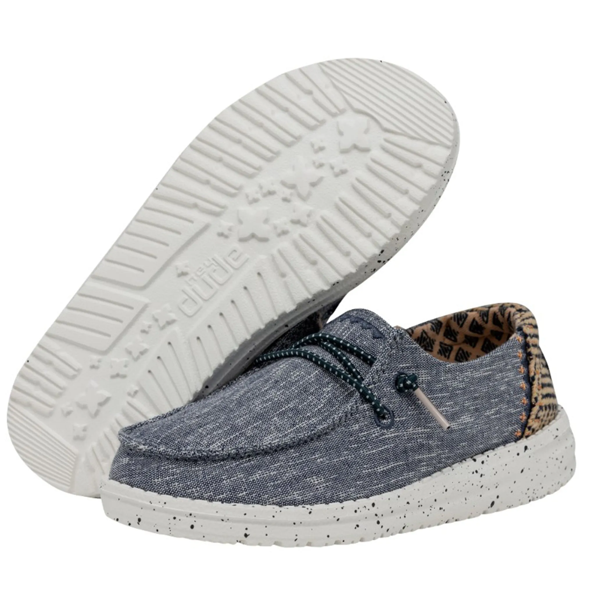 Hey Dude Youth Wendy Chambray Woven Lapis Blue