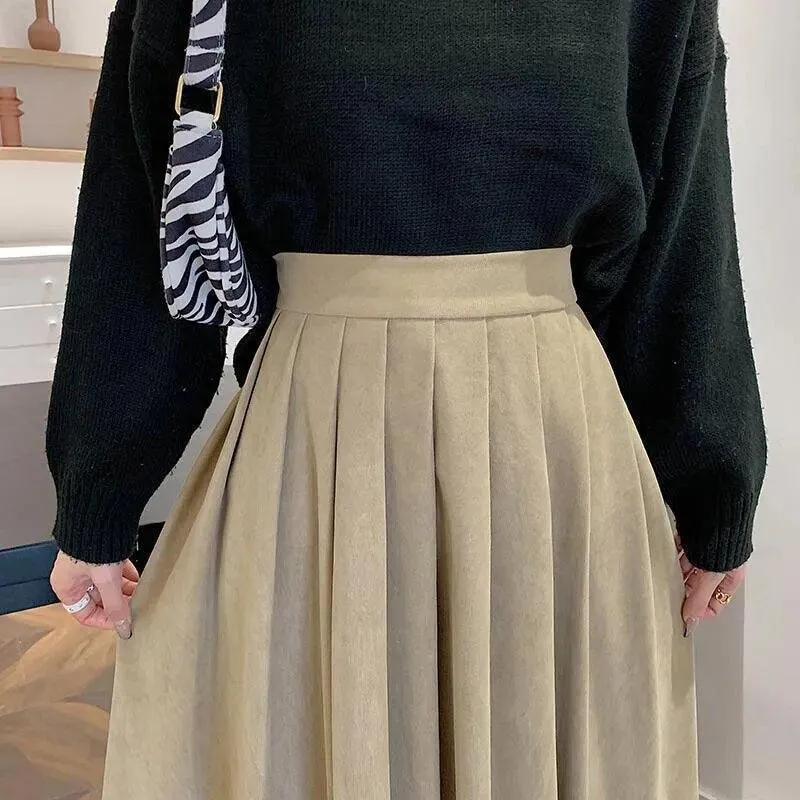 High Waist Pleated Skirt - 5 Colours
