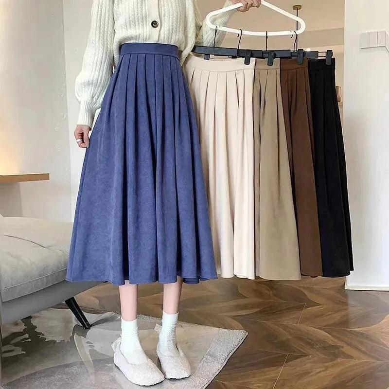 High Waist Pleated Skirt - 5 Colours