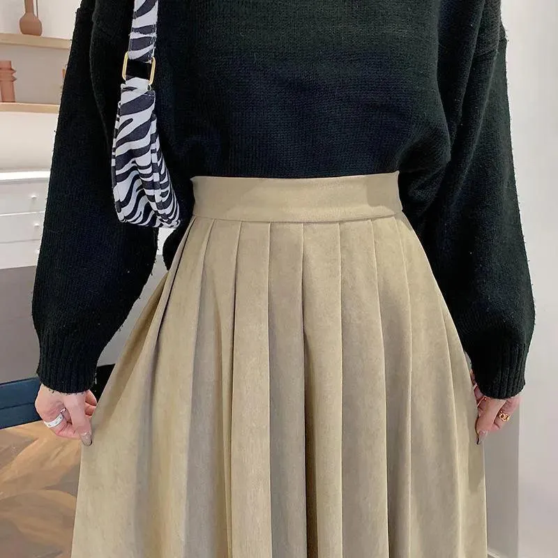High Waist Pleated Skirt - 5 Colours