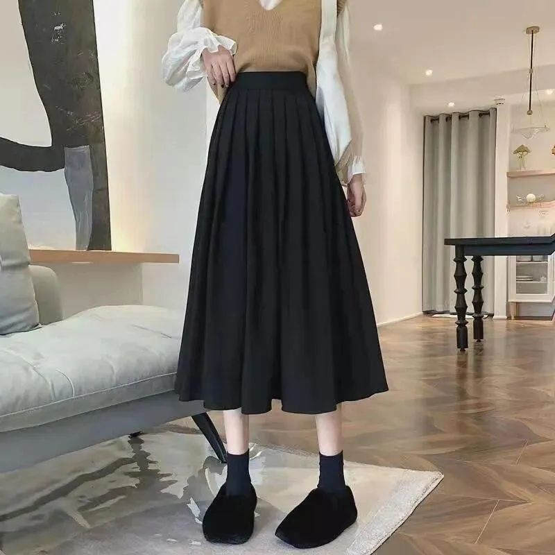 High Waist Pleated Skirt - 5 Colours