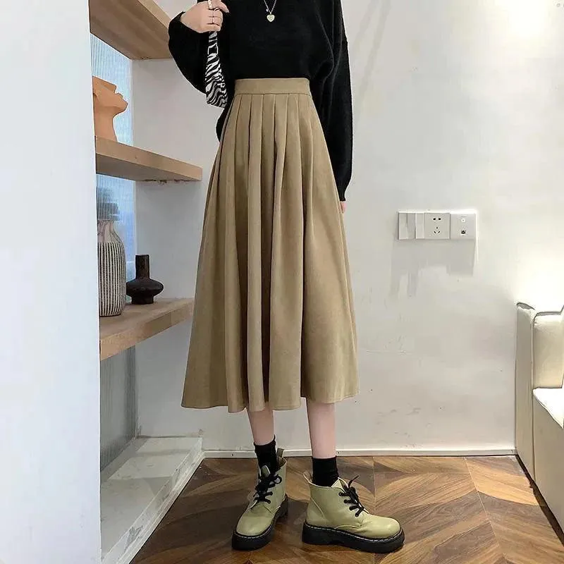 High Waist Pleated Skirt - 5 Colours