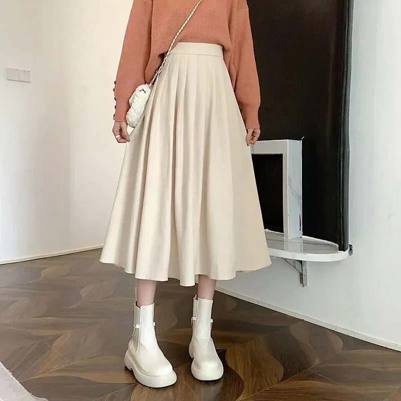High Waist Pleated Skirt - 5 Colours