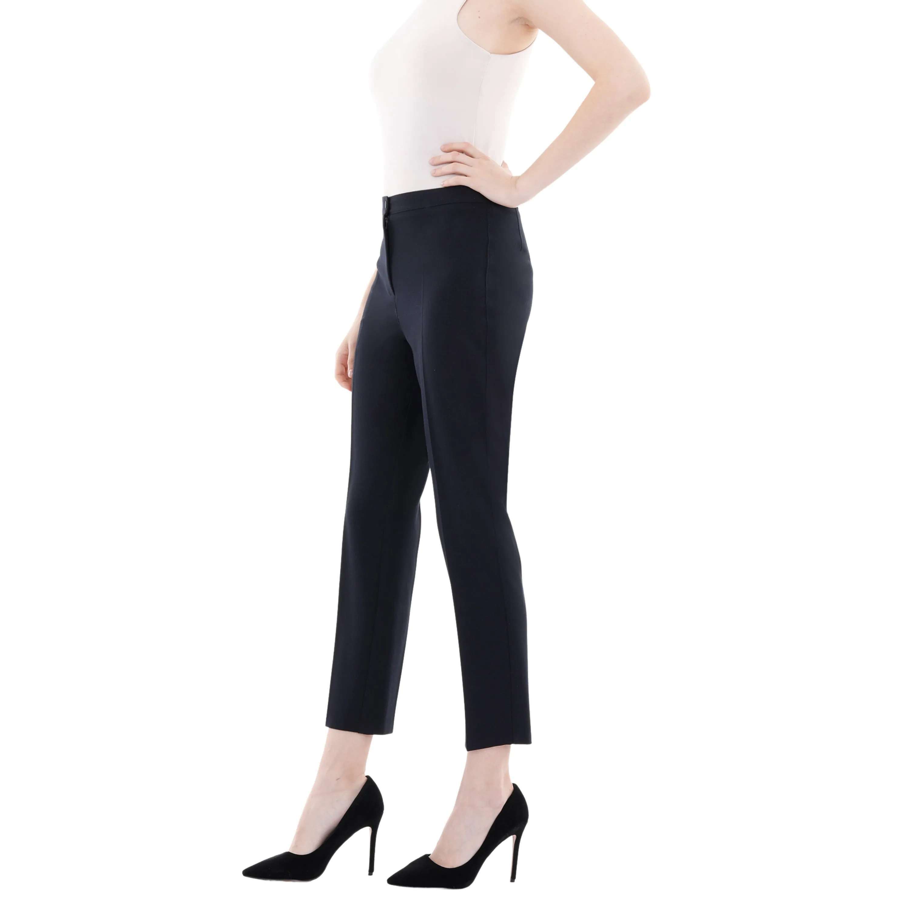 High Waist Slim Fit Stretchy Skinny Work Pants
