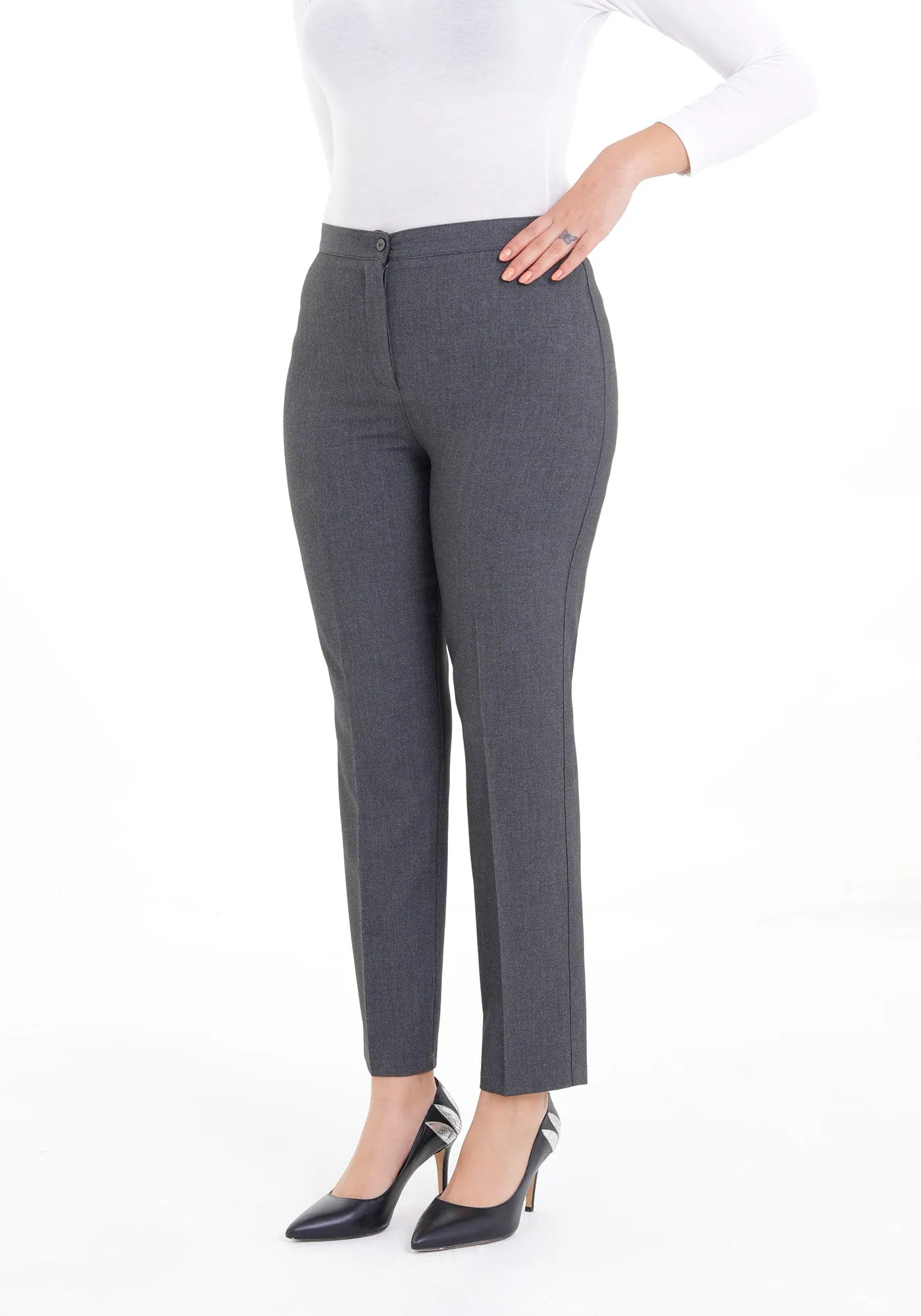 High Waist Slim Fit Stretchy Skinny Work Pants