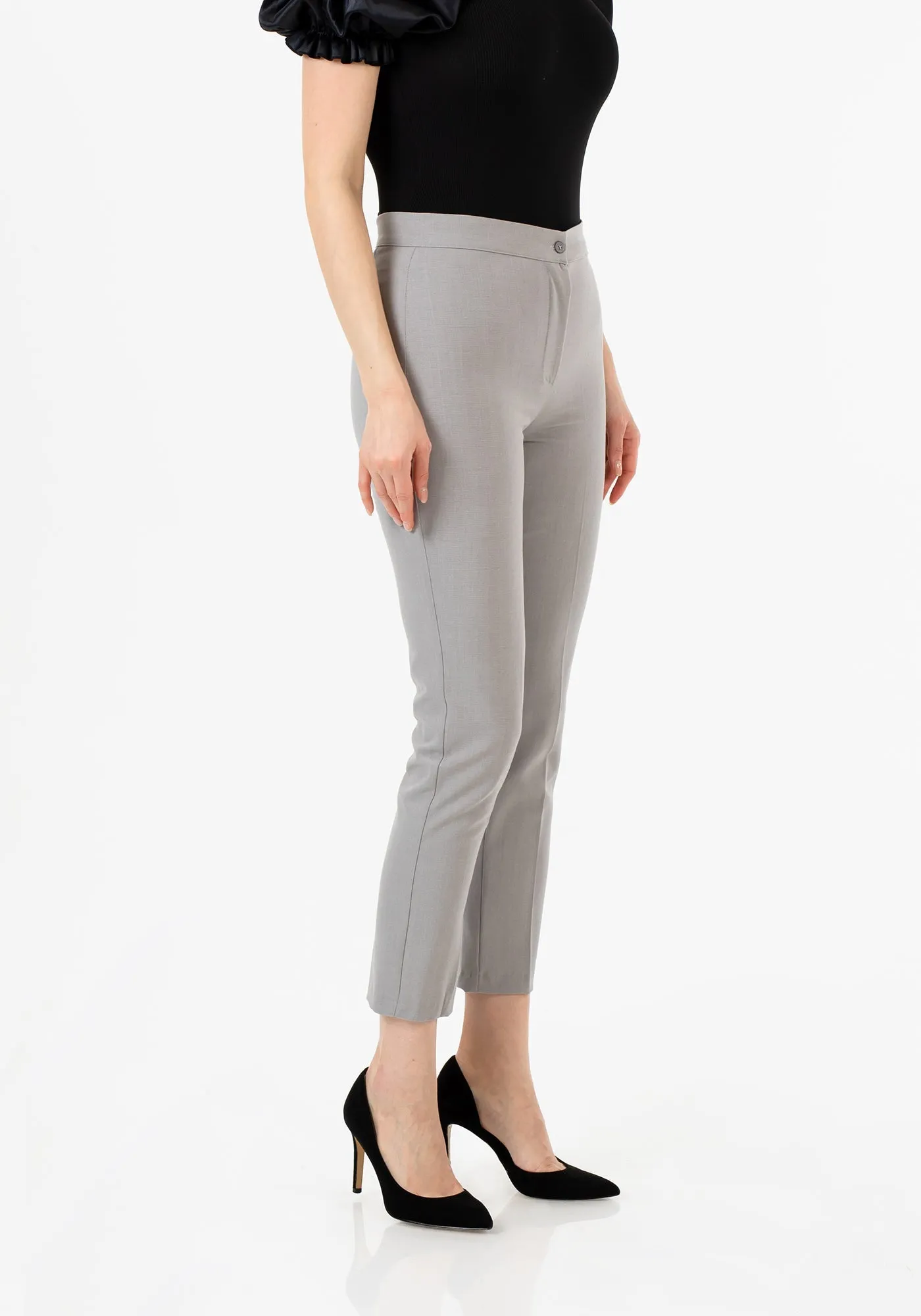 High Waist Slim Fit Stretchy Skinny Work Pants