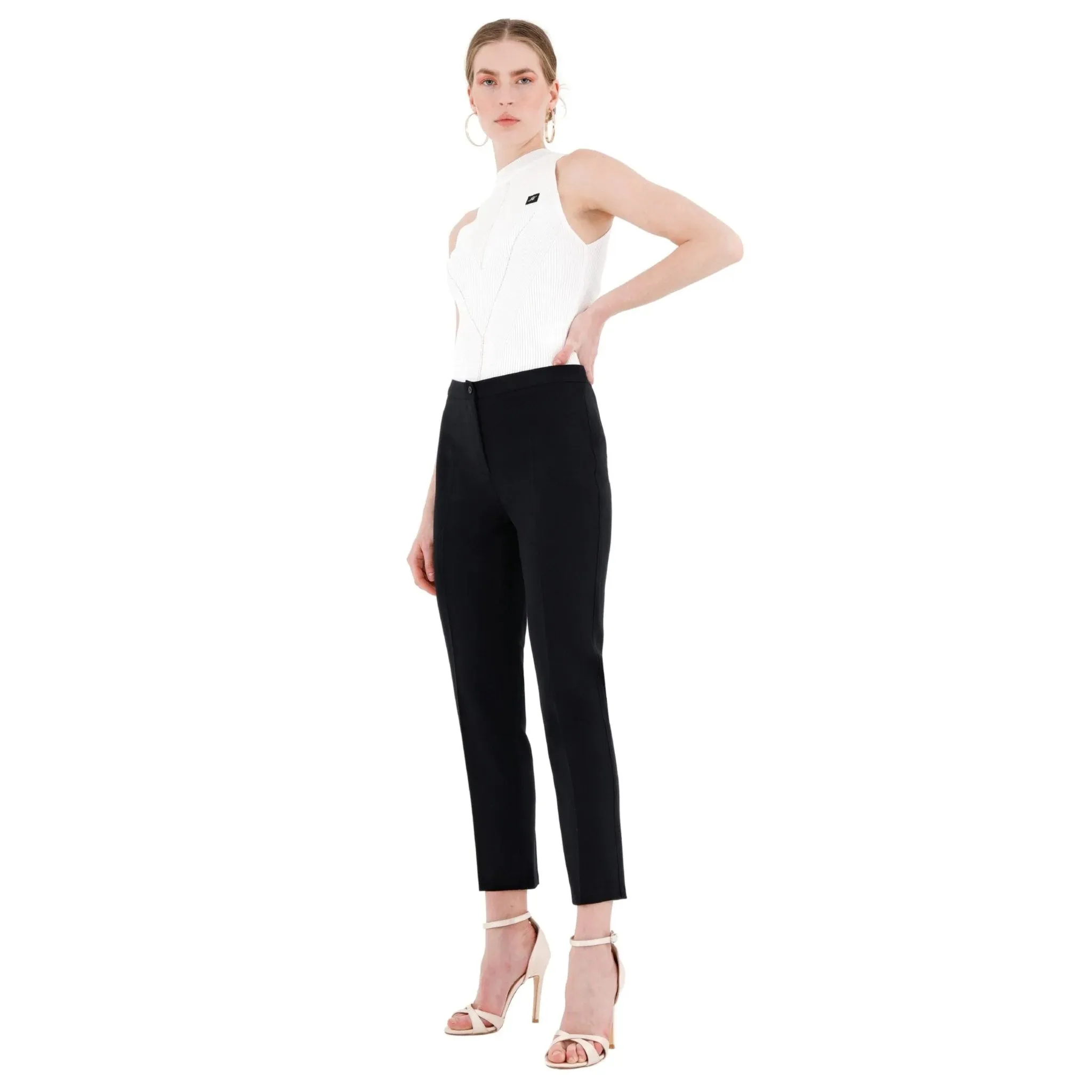 High Waist Slim Fit Stretchy Skinny Work Pants