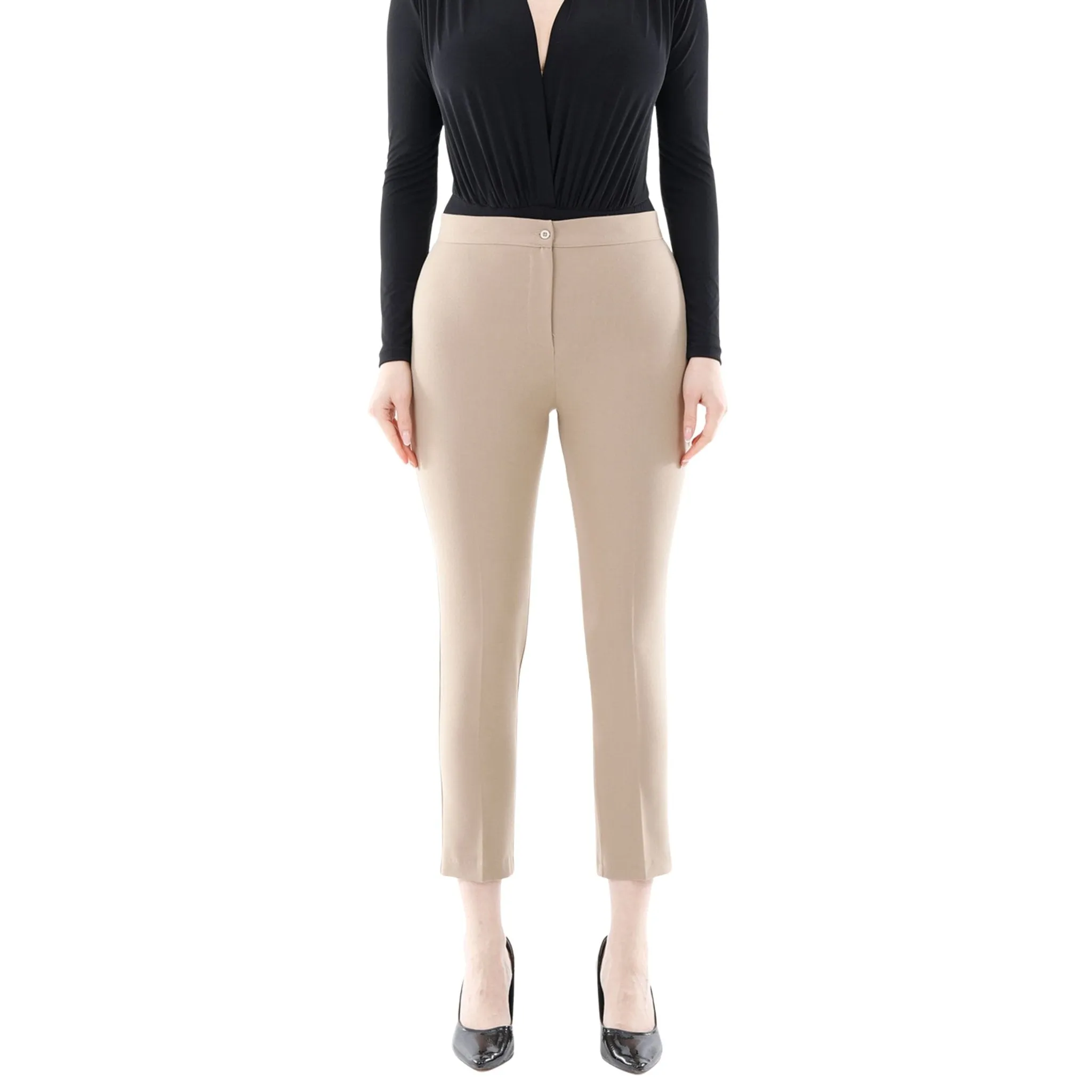 High Waist Slim Fit Stretchy Skinny Work Pants