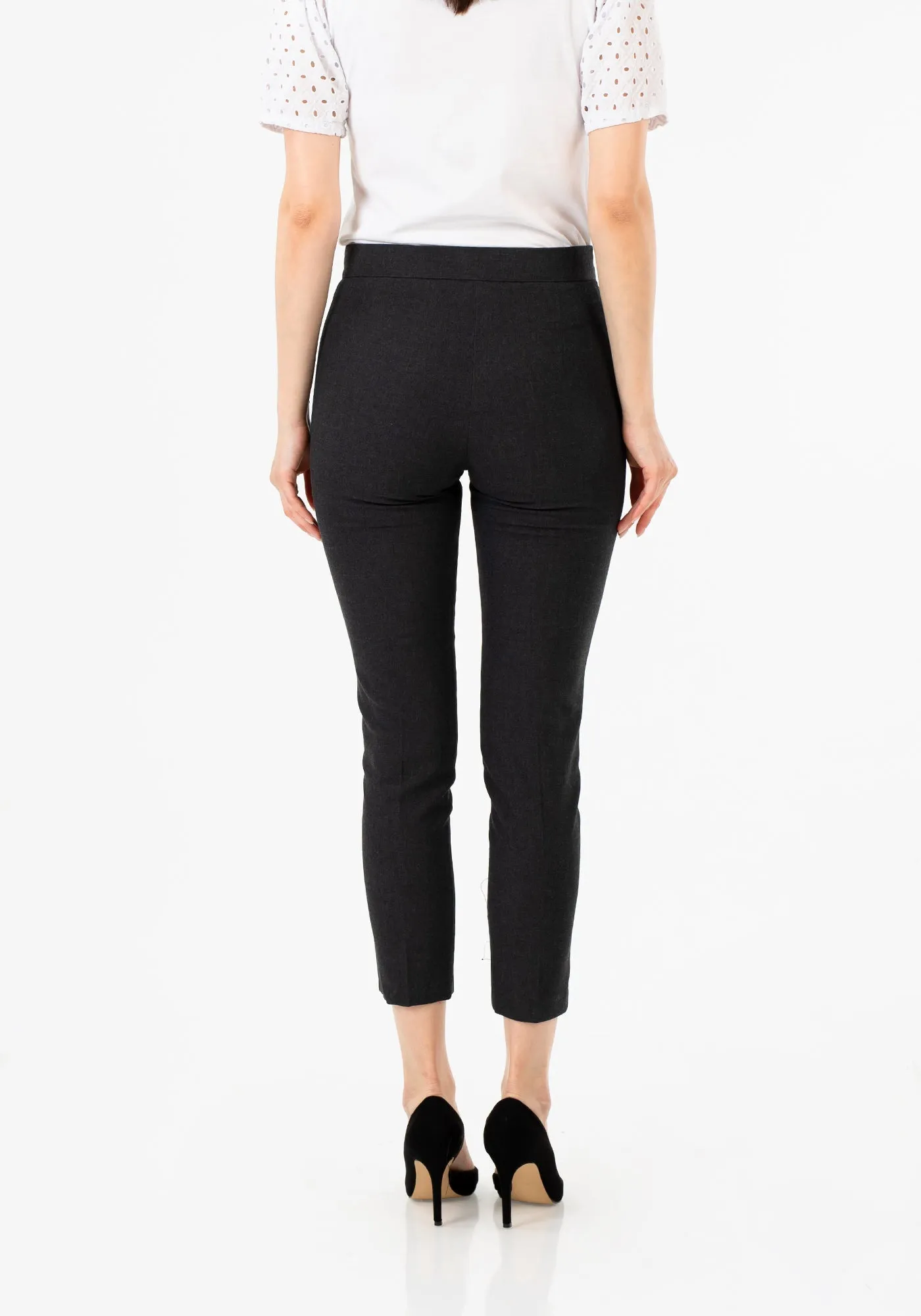 High Waist Slim Fit Stretchy Skinny Work Pants