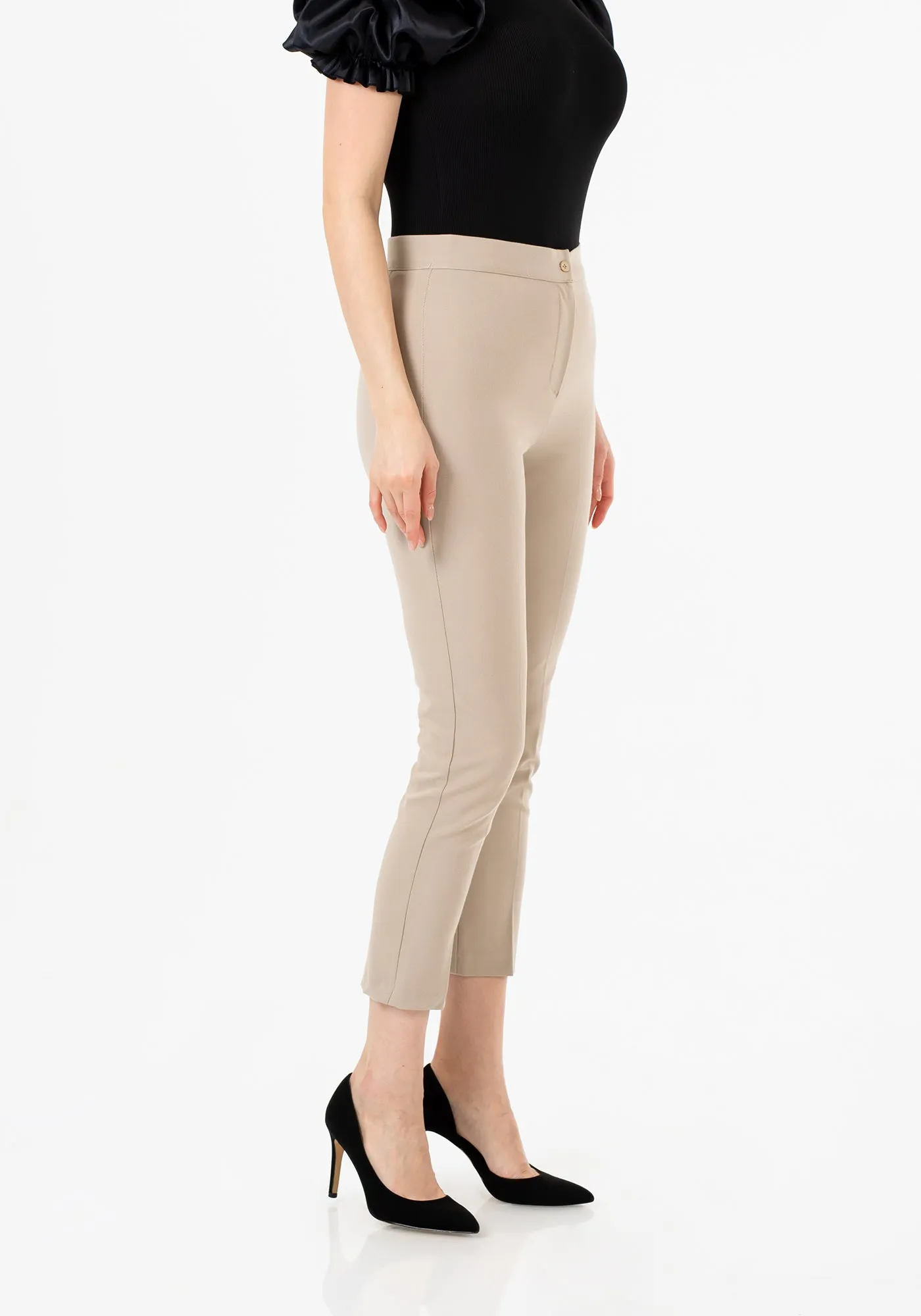 High Waist Slim Fit Stretchy Skinny Work Pants