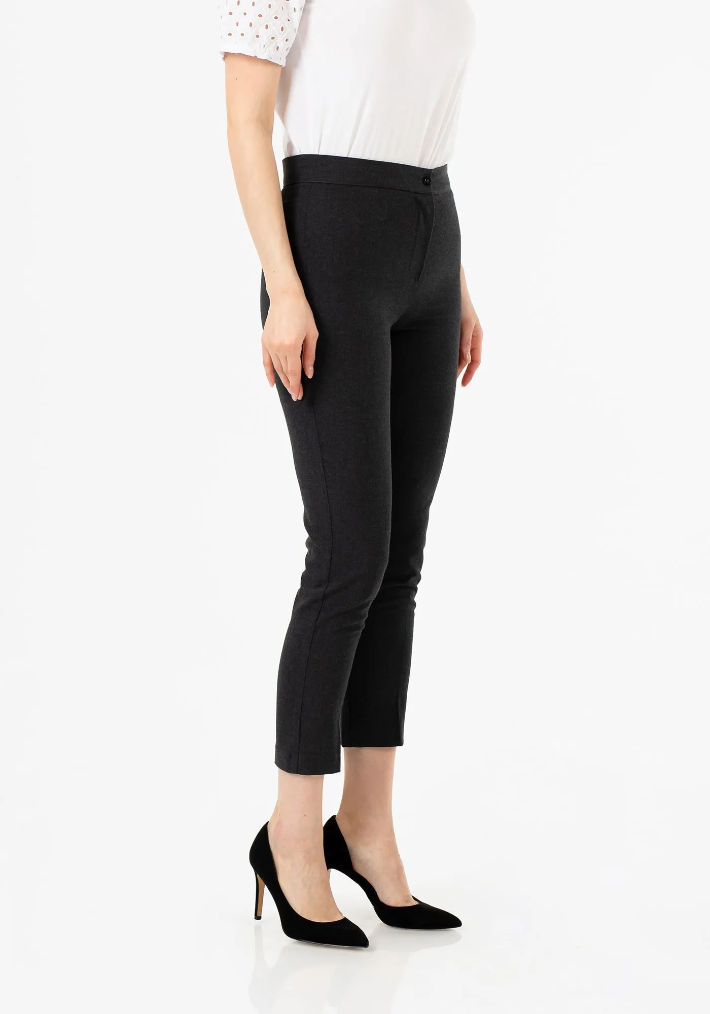 High Waist Slim Fit Stretchy Skinny Work Pants