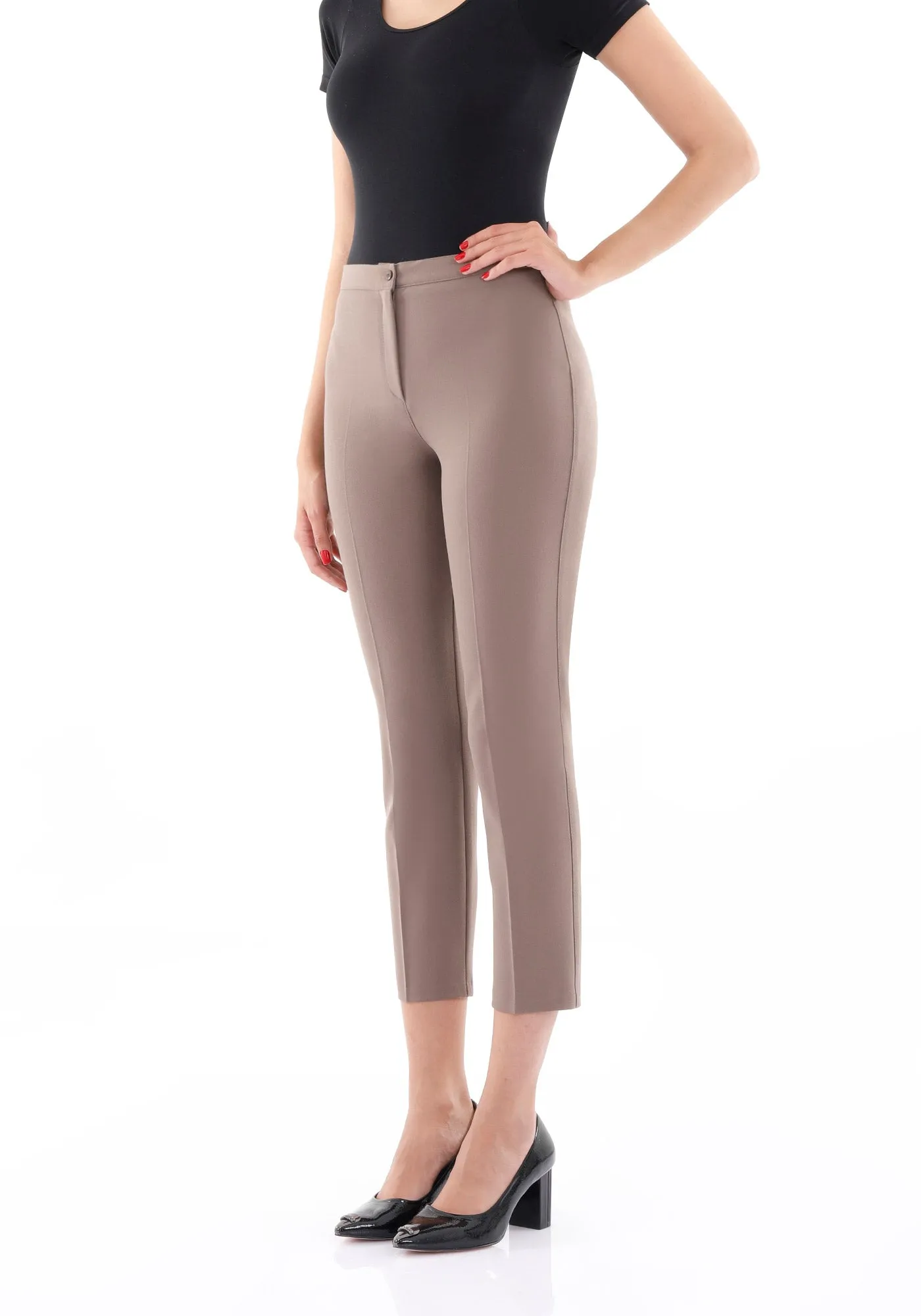High Waist Slim Fit Stretchy Skinny Work Pants